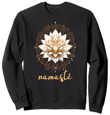 Meditation Esoterik Lotus Namaste Yoga Sweatshirt