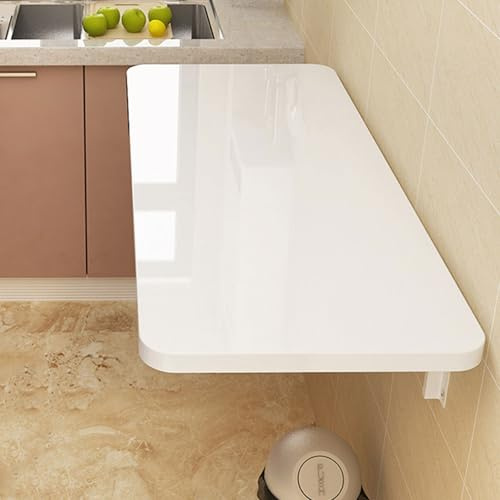 Wandtisch Klappbar,Wandklapptisch,Kleiner Computertisch,platzsparender Schreibtisch,Arbeitsplatz for Küche Wohnzimmer Schlafzimmer Duschraum Kleines(80 * 30cm)