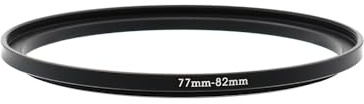 77-82mm Step-Up- & Step-Down-Ringe aus Metall | Objektiv- & Filteradapter für Kameras | Adapterring 77 mm Objektiv auf 82 mm Filter