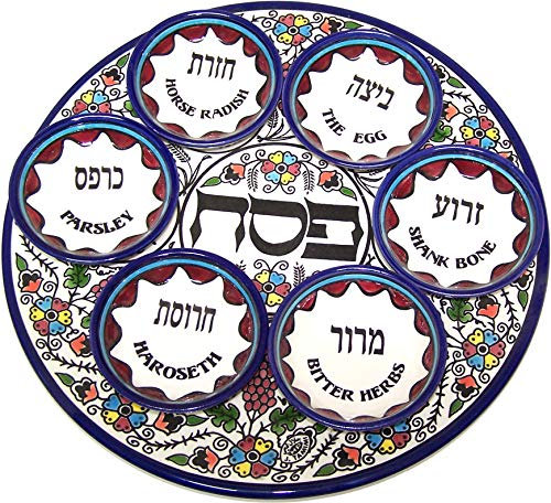 Seder Plate, Plate for the Passover Meal, Passover Plate