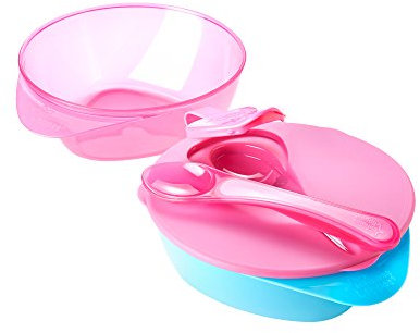 Tommee Tippee Easy Scoop Feeding Bowls with Spoon, 2-Count by Tommee Tippee