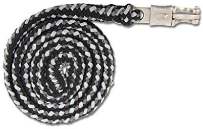 Waldhausen Anbindestrick Plus, Panikhaken, schwarz/grau