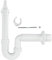 HAAS Kunststoff Waschmaschinensiphon DN 40 mm Waschmaschinensifon Ablaufgarnitur Siphon Sifon Waschmaschine Spülmaschine Geschirrspüler Ablauf Abfluss 1930