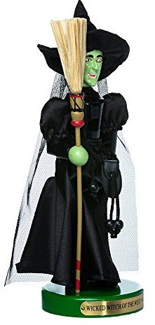 Kurt Adler OZ6161L 11 Wizard of Oz Wicked Witch Nutcracker | Officially Licensed Christmas Decoration, Free-Standing