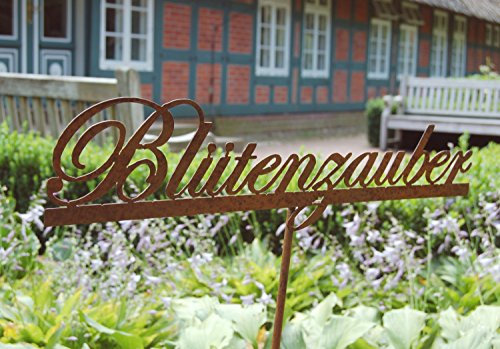 Handelskontor Jeanette Ahlring Landhaus Rankhilfe BLÜTENZAUBER, Gartenstab, Beetstecker im Shabby chic Stil