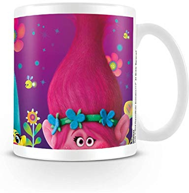 Trolls Hair 11oz/315ml Kaffeetassen, Mehrfarbig, 7.9 x 11 x 9.3 cm