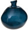 Atmosphera - Vase Dame Jeanne - Verre recyclé - Bleu Orage D33 cm