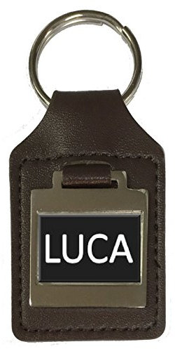 Schlüsselanhänger aus Leder mit Wunschname - Luca