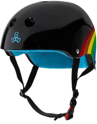 Triple Eight Triple 8 Sweatsaver Rainbow Sparkle Black L/XL, Unisex