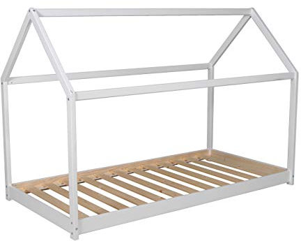 PANDA Lit Cabane 90x190cm, blanc