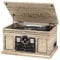 Victrola Nostalgic 6-in-1 Bluetooth Record Player & Multimedia Center with Built-in Speakers - 3-Speed Turntable, CD & Cassette Player, AM/FM Radio | Wireless Music Streaming | Farmhouse Oatmeal