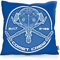 VOID Comet Crew Kissenbezug Kissenhülle Polyester wasserfest Outdoor Future Anime Raumschiff Captain, Kissen Größe:80 x 80 cm, Kissen Farbe:Blau