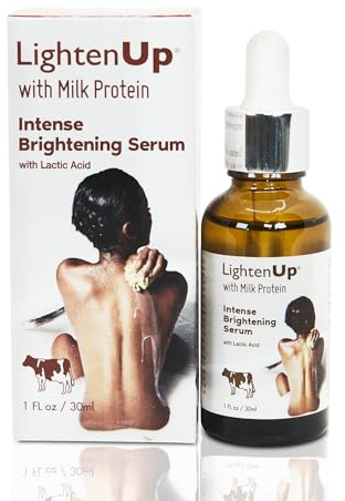 LightenUp, Lactic Acid Serum - 1 fl/oz / 30 ml - Helps to Fade Dark Spots on: Face, Knees, Elbows,