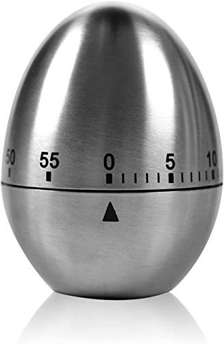 Minuteur Mécanique de Cuisine - INOX (6 x 7 cm)