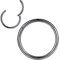 1,0mm 7mm Reifen Nasenringe für Männer und Frauen Nasenring Nasenring Reifen Schwarz Septum Clicker Scharnierring 316L Chirurgenstahl Körper Piercing Ohrringe für Knorpel Helix Ohrkolben Daith Rook