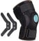 Thx4COPPER Hinged Knee Support Brace-Adjustable Open Patella with Parallel Straps & Dual Side Stabilizers For Joint Pain Relief,Arthritis,Meniscus Tear,MCL, ACL, Tendonitis,Ligament Injury,Large