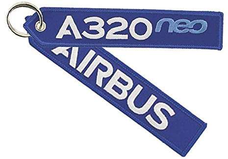 koolkrew Airbus A320neo bestickter Schlüsselanhänger