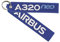 koolkrew Airbus A320neo bestickter Schlüsselanhänger