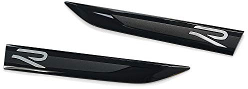 Volkswagen 5H0853688 Plaketten Kotflügel seitlich Emblem Logo schwarz chrom