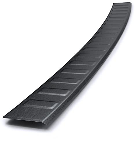 teileplus24 L670 Ladekantenschutz V2A Edelstahl kompatibel mit BMW 5er G31 Touring 2017-2024 Abkantung, Farbe:Anthrazit gebürstet