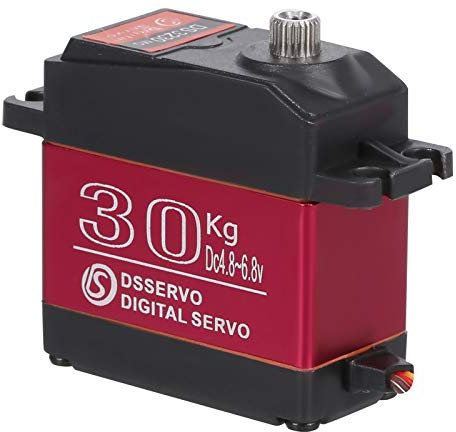 Goolsky 35KG Digital Servo IP66 wasserdichte Edelstahl Getriebe Lenk Servo 270 Betriebsgrad mit 25T Servo Arm für 1/10 1/12 RC Auto Spielzeug Boot Flugzeug Hubschrauber Roboter