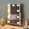 FENCHILIN Schminkspiegel mit Beleuchtung 9 dimmabare Lampen Beleuchteter Schminkspiegel Hollywood Spiegel mit Beleuchtun LED Lampen 360° Drehbar Schminkspigel mit Licht 3 Lichtfarben Weiß 25x30 cm