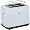Braun Hogar Breakfast1 Tostadora de 2 Rebanadas, 8 Niveles de Tostado, Bandeja para Migas Extraíble, Elevador de Pan, Calentador de Panecillos, 900 W, HT1010WH, Plástico, Blanco