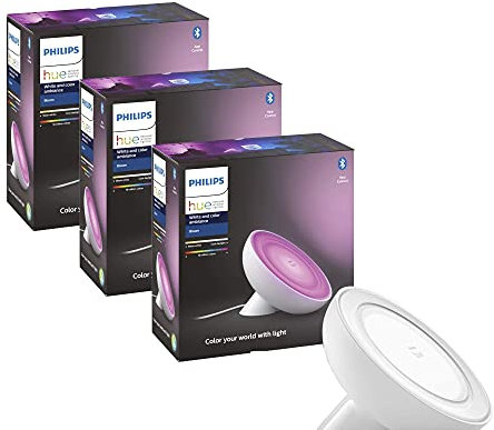 Philips Hue – Bloom Gen4 Stimmungslicht, 3er-Pack, Weiß (EU/UK)