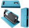 caseroxx Bookstyle Handytasche für PEAQ PSP 400 in hellblau – Klapphülle aus Kunstleder mit Kreditkartenfächern, Magnetverschluss, Standfunktion & Rundumschutz für Display und Gehäuse