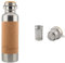 Salty Mind Edelstahl Trinkflasche 750ml + Teesieb - Nachhaltige, isolierte Thermo Wasserflasche Edelstahl auslaufsicher - Iso Flasche, BPA frei - Thermotrinkflasche (Welle-Gravur)