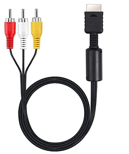 IFUFR AV Cable for PS1 PS2 PS3 6Ft/1.8M AV to RCA Cable Composite Audio Video TV Cord Compatible with PS 1/2/3