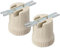 SUNERLORY E27 Lamp Holder, Screw E27 Ceramic Porcelain Socket Light Bulb Holder, for LED,CFL,Halogen Incandescent E27 Base Light Sources(2PCS,size:220V)