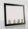 Colorello Deluxe Bilderrahmen Posterrahmen 50x65 cm Standard Formate Schwarz Gemasert RW Weiss Kunstglas Antireflex