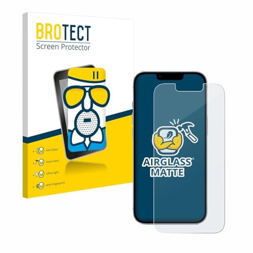 BROTECT Schutzglas für Apple iPhone 14 | Entspiegelnder Displayschutz Made in Germany Schutzfolie Glas Matt Anti-Reflex Kratzfest 9H Anti-Fingerprint Einfache Montage