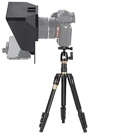 Generic Tragbare Teleprompter verwendet für Video Live Streaming Smartphone Tablet DSLR Kamera Teleprompter Kit Professionelles Tool zum Auffordern der Blogger-Zeilen mit Fernbedienung (Color : J)