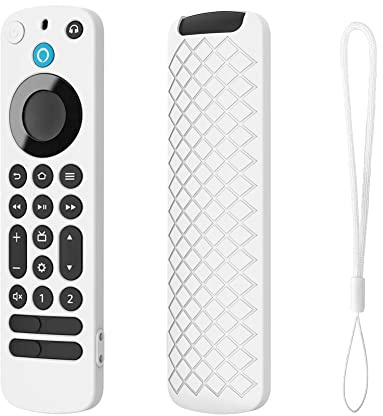 CRGANGZY Schutzhülle Silikon Fernbedienung Abdeckungen Schutz Stoßfest Zubehör for Amazon Alexa Voice Remote Pro