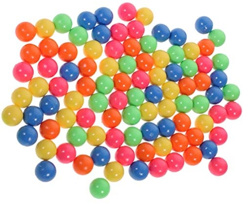 Angoily 100 Pequeñas de Plástico de 12 mm, Bolas de Colores, Bola en Taza Juguetes Preescolares de Clasificación