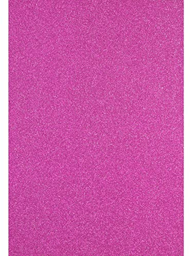Florence Glitzerpapier zum Basteln - Rosa - Papierbasteln 5 Stück - A4 Bastelpapier mit Glitzer für Scrapbooking, Stanzen und Kartengestaltung - 250 gsm