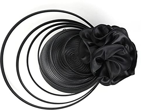 MILAX Fascinator Hut Damen Damen Blumen Schleife Mesh Hochzeit Braut Elegant Fascinator Haarreif Cocktail Tee Party Party Hat Fascinators Pillbox Hat 1950s Vintage Fascinator Hat
