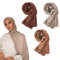 Voile Chic Jersey Kopftuch Damen Hijab - Premium Hijab Kopftuch aus Stretchstoff – Islamische Kopfbedeckung, Schals & Tücher für Damen (Taupe, Vanille, Mokka, 3er-Pack)