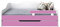 BDW - Kinderbett - Jugendbett - Doppelbett - mit Lattenrost, Matratzen, Schublade, Rausfallschutz - Ausziehbar - Schlafsofa, Gästebett, Klappbar - Kinderzimmer - 180x80cm - Rosa