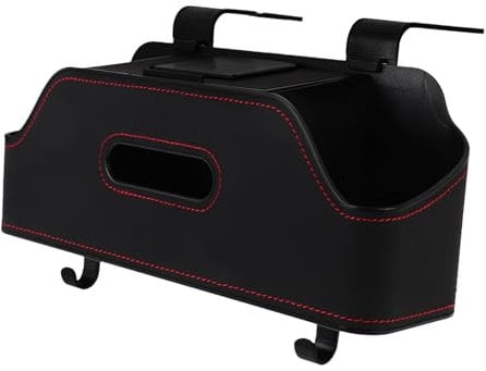 GARVALON Box Autositz Aufbewahrungsbox Getränkehalter Für Den Rücksitz des Autos Kopfstütze Getränkehalter Auto Kofferraum Organizer Rücksitz Hängendes Gewebe Autohalter Rücksitz