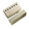 TUBBEK 1set Bare Nickel Silver Humbucker Guitar Cover, for Covers Unplattiert(2pcs 50mm)