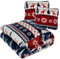 Kuscheldecke mit Renntieren Flauschdecke Warm 160x200 cm Geschenk zu Nikolaus und Weihnachten 24825