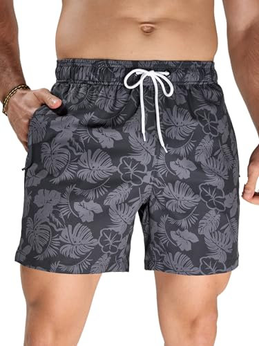 Arcweg Badeshorts Herren Badehose für Männer Schnelltrocknend Atmungsaktiv Elastischer Schwimmhose Kurz mit Meshfutter Für Strandurlaub & Freizeit S-XXL