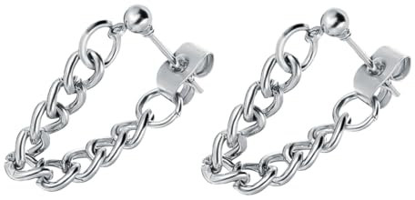 Holibanna 1paire Boucles Oreilles Chaînes Métal Pour Femmes Accessoire Piercing Oreilles Léger Et Confortable Pour Usage Quotidien