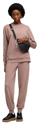 PUMA Damen Relaxed Trainingsanzug M, Sandstone Beige