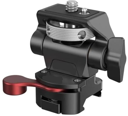LTMSAQRS Supporto for Monitor Regolabile for Fotocamera DSLR Compatibile for Girevole e inclinabile con Supporto in Stile ARRI 2903(Nato Mount)