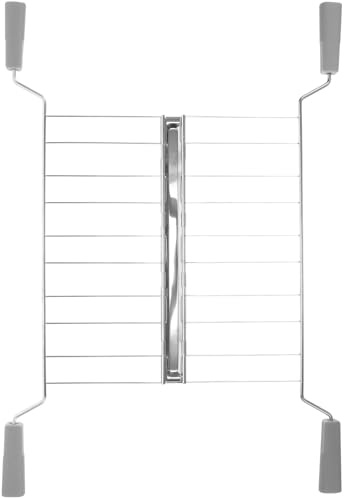 OHPHCALL Rejilla Metálica para Pan de Sándwich de Acero Inoxidable | Compatible Mayoría de Tostadoras, Diseño Antiquemaduras, Fácil Limpieza, Accesorio de Desayuno