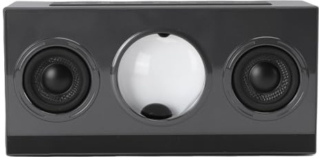 TARSHYRY Ferrofluid-Lautsprecher mit LED-Leuchten, Magnetischer Fluid-Lautsprecher mit Wecker, Leistungsstarker Bass-Sound-Visualizer für Home-Office-Party-Unterhaltung (Black)